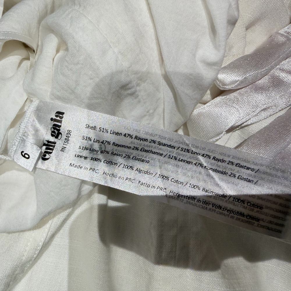 cult gaia White Halter Cutout Mini Dress - Picture 13 of 15